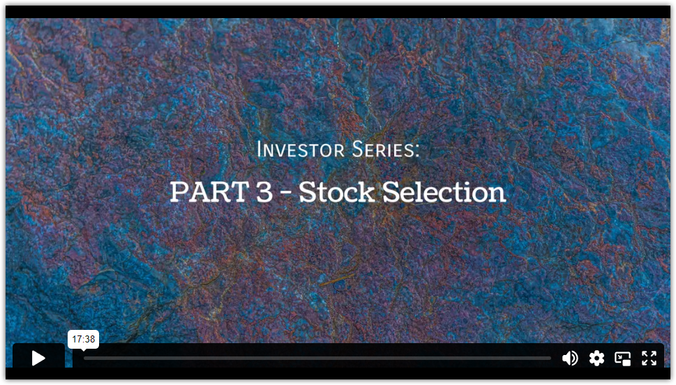 investor series part 3