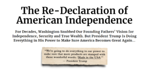 The Re-Declaration of American Independence