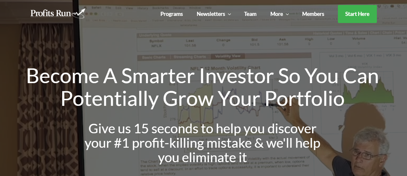 Profits Run Website