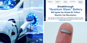 Company Makes Quantum Glass Battery