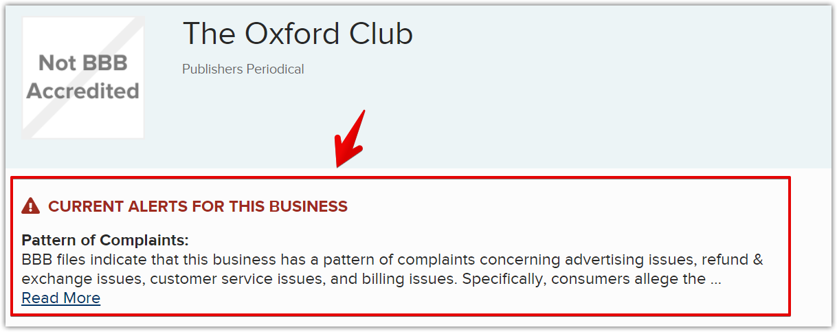 The Oxford Club _ Better Business Bureau® Profile