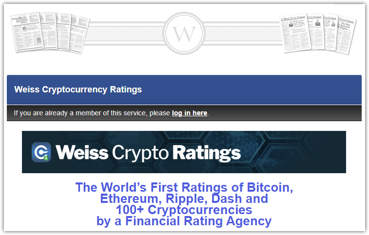 Weiss Crypto Ratings Review – A Wise Newsletter Service?