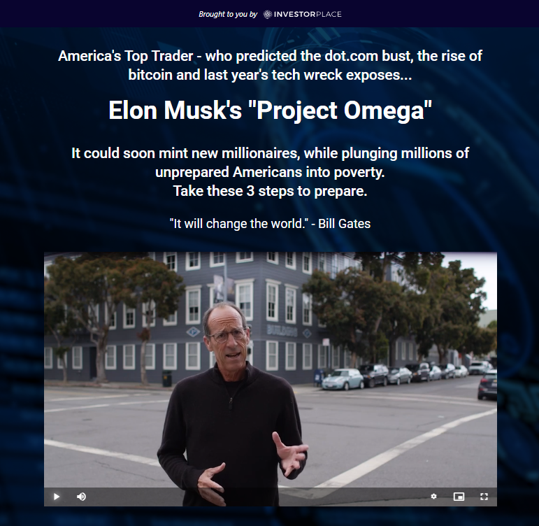 Elon Musk’s “Project Omega” (Eric Fry) Picks 3 Stocks for Explosive